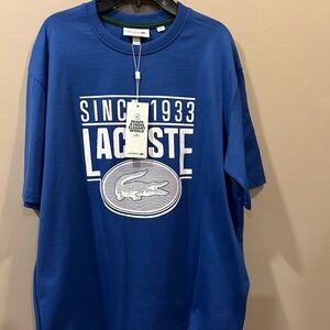 LACOSTE Loose-Fit Heavy Cotton Printed T-Shirt